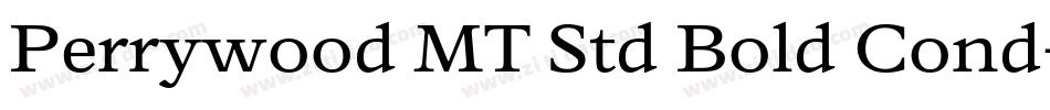 Perrywood MT Std Bold Cond字体转换